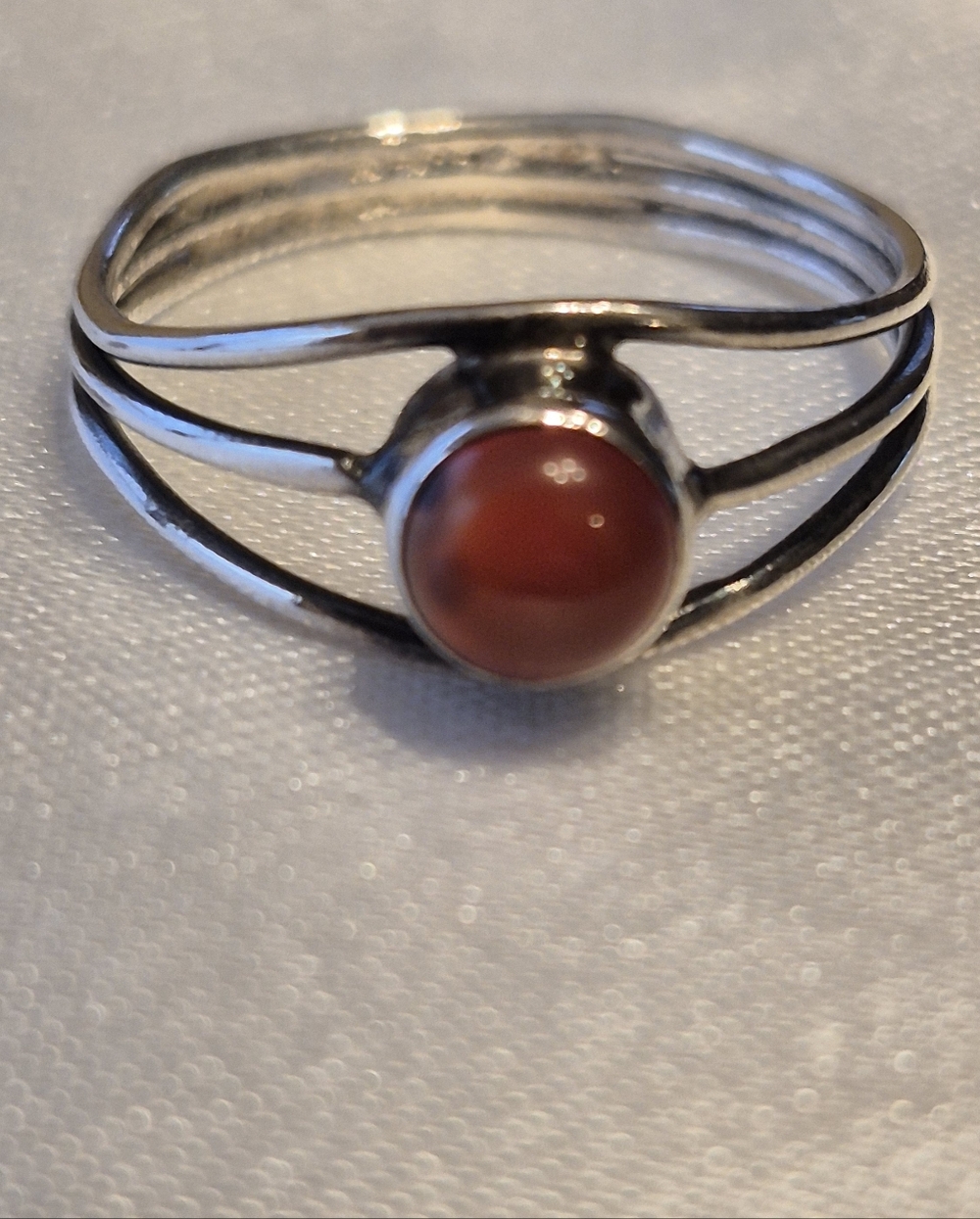 Sterling Silver Handmade Carnelian Ring